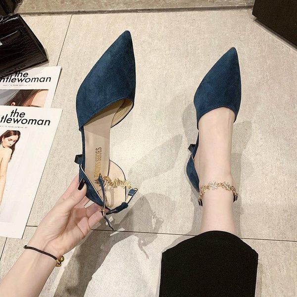dress shoes buckle lace-up hollow summer mid-heel pointed high heels temperament fashion casual professional 2021, Black
dress shoes buckle lace-up hollow summer mid-heel pointed high heels temperament fashion casual professional 2021, Black
