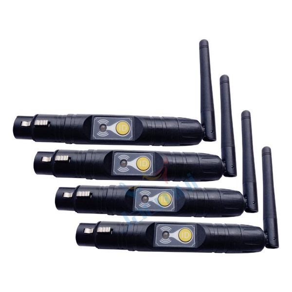 effects 4pcs compatible v2.5g3g4g4s dj wireless system dmx512 receiver transmitter for lights
effects 4pcs compatible v2.5g3g4g4s dj wireless system dmx512 receiver transmitter for lights