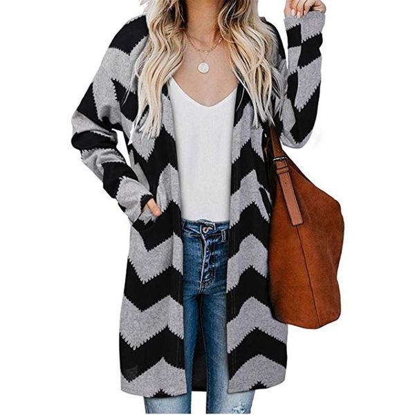 women's jackets fashion 2021 long cardigan women leopard knitted casual sweaters autumn winter pocket coat female warm outwears, Black;brown
women's jackets fashion 2021 long cardigan women leopard knitted casual sweaters autumn winter pocket coat female warm outwears, Black;brown