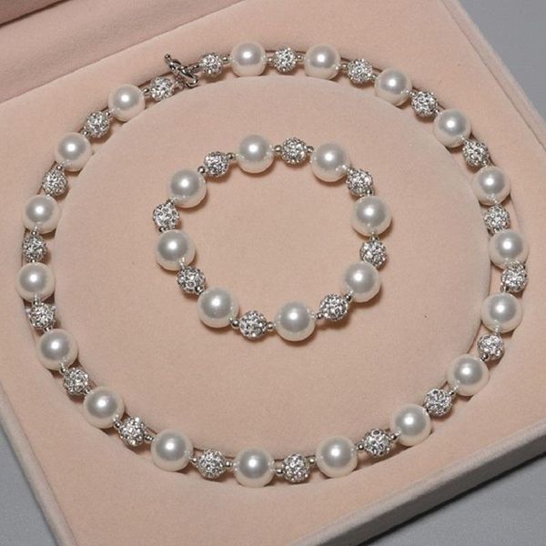 earrings & necklace 12mm shell pearl jewelry set female multicolor round pear bracelet, Silver
earrings & necklace 12mm shell pearl jewelry set female multicolor round pear bracelet, Silver
