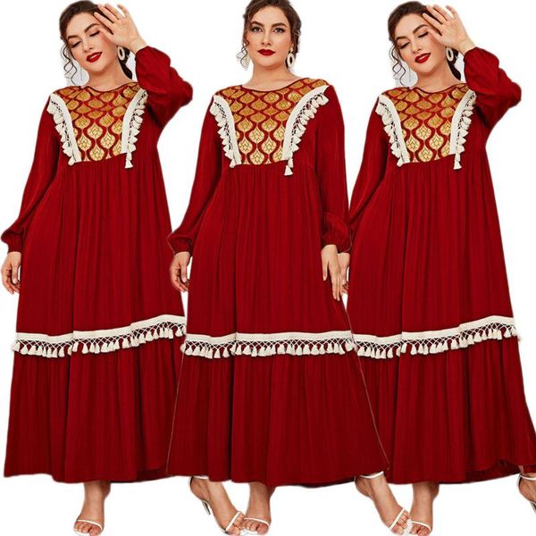 ethnic clothing dubai muslim women tassel long dress arabic abaya islamic pleated ramadan maxi robe gown middle east, Red
ethnic clothing dubai muslim women tassel long dress arabic abaya islamic pleated ramadan maxi robe gown middle east, Red