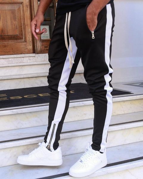 men's pants jogging casual fitness sportswear sports bottoms tight color matching trousers black gym
men's pants jogging casual fitness sportswear sports bottoms tight color matching trousers black gym