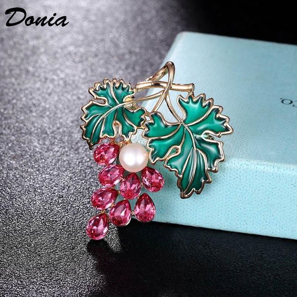 pins, brooches donia copper metal jewelry bright fruit grapes figure brooch zirconia bridal women luxury pin wedding pendant, Gray
pins, brooches donia copper metal jewelry bright fruit grapes figure brooch zirconia bridal women luxury pin wedding pendant, Gray