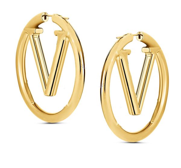 large size 1.75 inches hoop earring fashion style ladies gold/silver color hardware engraving v letter hollow huggie earrings m64288, Golden;silver
large size 1.75 inches hoop earring fashion style ladies gold/silver color hardware engraving v letter hollow huggie earrings m64288, Golden;silver