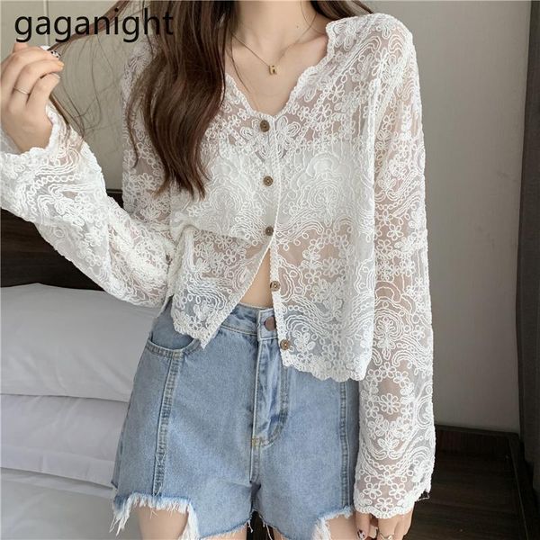 women's blouses & shirts gaganight spring summer elegant lace women 2021 see-through long sleeve white shirt ladies v neck hollow out
women's blouses & shirts gaganight spring summer elegant lace women 2021 see-through long sleeve white shirt ladies v neck hollow out