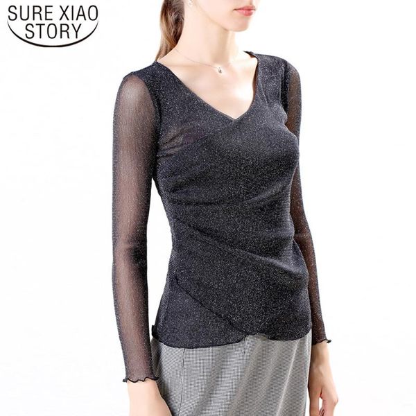 women's blouses & shirts fashion casual long sleeve women plus size regular mesh backing shirt v-neck solid full 5903 50, White
women's blouses & shirts fashion casual long sleeve women plus size regular mesh backing shirt v-neck solid full 5903 50, White