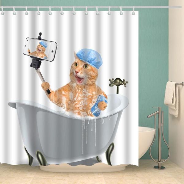 cute animal shower curtain selfie cat fashion bath accessories 12 hooks waterproof polyester fabric bathroom decoration curtains
cute animal shower curtain selfie cat fashion bath accessories 12 hooks waterproof polyester fabric bathroom decoration curtains