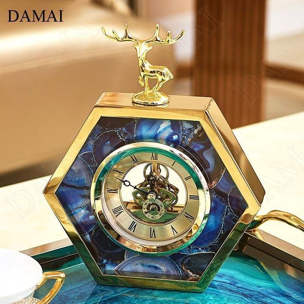 desk & table clocks blue agate texture decorative clock nordic golden deer for deskmetal frame ornaments home decoration1
desk & table clocks blue agate texture decorative clock nordic golden deer for deskmetal frame ornaments home decoration1