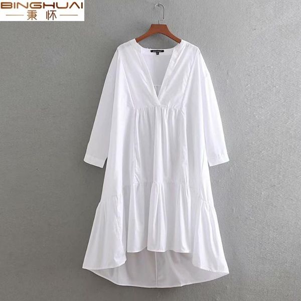casual dresses 2021 summer long sleeve v-neck pockets poplin women loose solid dress female elegant spliced vestidos, Black;gray
casual dresses 2021 summer long sleeve v-neck pockets poplin women loose solid dress female elegant spliced vestidos, Black;gray