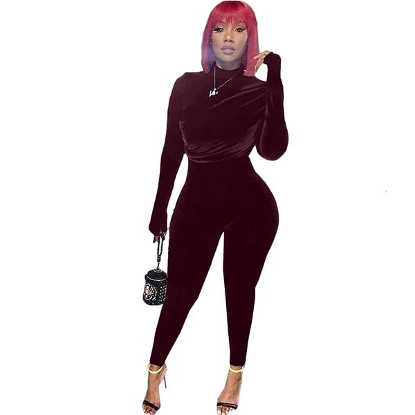 high elastic women solid veet jumpsuits autumn winter lady's nightclub wear turtleneck long sleeve ny rompers 2021, Black;white
high elastic women solid veet jumpsuits autumn winter lady's nightclub wear turtleneck long sleeve ny rompers 2021, Black;white