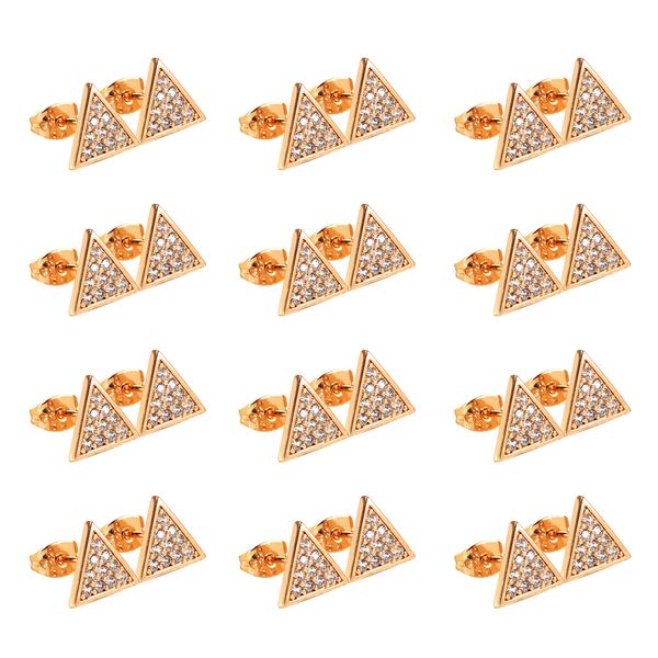 trendy earrings with rose gold geometric studs, Golden;silver
trendy earrings with rose gold geometric studs, Golden;silver