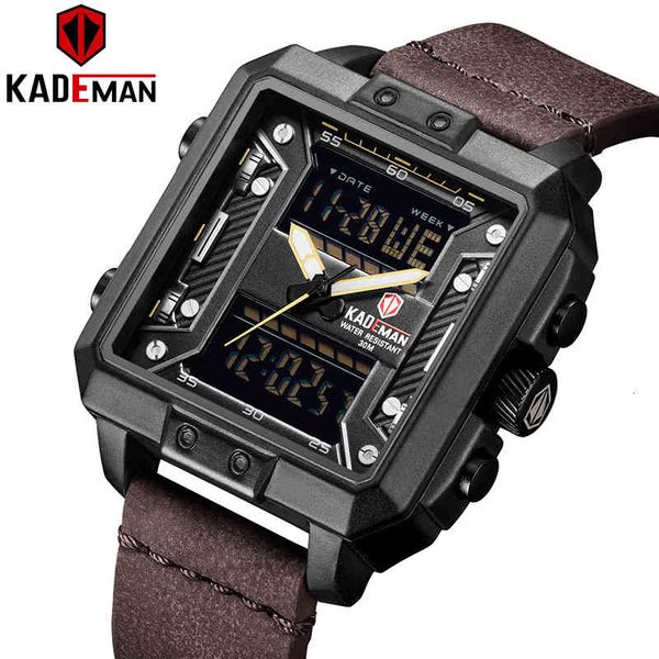 watches kademan square digital men dual display wristwates 2021 luxury brand sport waterproof military leather, Slivery;brown
watches kademan square digital men dual display wristwates 2021 luxury brand sport waterproof military leather, Slivery;brown