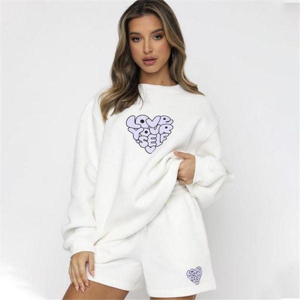 women's tracksuits letter printing round neck pullovers sweatshirts short two pieces sets women autumn suits clothing sweatpants, Gray
women's tracksuits letter printing round neck pullovers sweatshirts short two pieces sets women autumn suits clothing sweatpants, Gray
