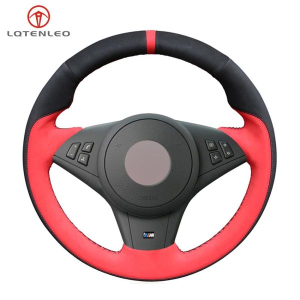 steering wheel covers lqtenleo hand-stitched cover black red suede for e60 e61 touring 530d 545i 550i e63 coupe e64 630i 645ci 650i
steering wheel covers lqtenleo hand-stitched cover black red suede for e60 e61 touring 530d 545i 550i e63 coupe e64 630i 645ci 650i