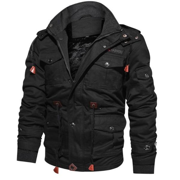 mens winter jackets and coats fleece warm hooded coats thermal thicker outerwear male military jackets warm parkas size6xl, Black;brown 
mens winter jackets and coats fleece warm hooded coats thermal thicker outerwear male military jackets warm parkas size6xl, Black;brown