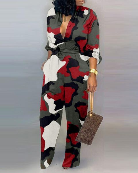 women's jumpsuits & rompers women camouflage print long sleeve button jumpsuit turn-down neck military straight sashes romper casual pl, Black;white
women's jumpsuits & rompers women camouflage print long sleeve button jumpsuit turn-down neck military straight sashes romper casual pl, Black;white