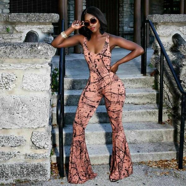 women's jumpsuits & rompers women spaghetti strap backless print bodycon jumpsuit ladies party casual flared wide leg long trouser summ, Black;white
women's jumpsuits & rompers women spaghetti strap backless print bodycon jumpsuit ladies party casual flared wide leg long trouser summ, Black;white