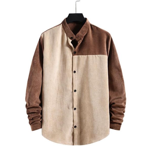 men's casual shirts men fashion loose 2 color patchwork button down flannel long sleeve shirt, White;black
men's casual shirts men fashion loose 2 color patchwork button down flannel long sleeve shirt, White;black