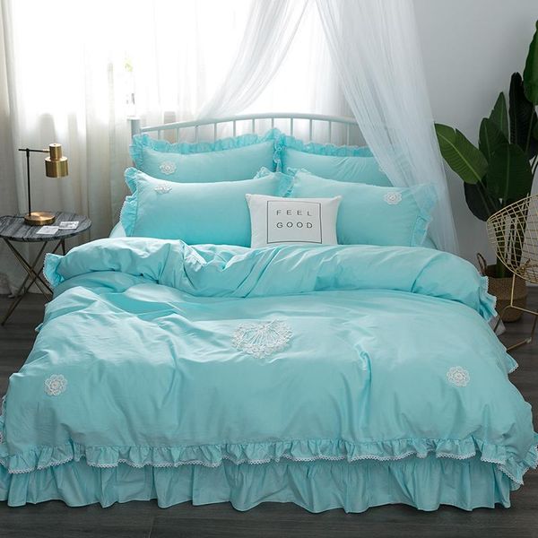 bedding sets luxury princess set king size for girls bedsheet bed duvet cover pillowcases bedroom