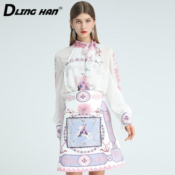 women's tracksuits dlinghan fashion print set women bow o-neck long sleeve + beading high waist skirts two-piece designer autumn, Gray
women's tracksuits dlinghan fashion print set women bow o-neck long sleeve + beading high waist skirts two-piece designer autumn, Gray