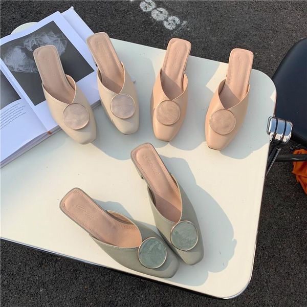 slippers 2021 brand designer women slip on mules flat heel casual shoes british buckle slides wooden block heels summer footwear, Black
slippers 2021 brand designer women slip on mules flat heel casual shoes british buckle slides wooden block heels summer footwear, Black