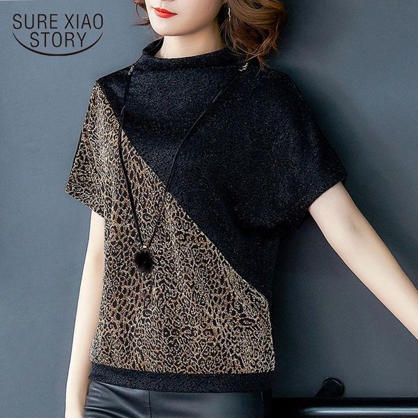 women's t-shirt korean fashion clothing 2021 ladies leopard office o-neck short sleeve shirt women blusas shirts plus size 8498, White
women's t-shirt korean fashion clothing 2021 ladies leopard office o-neck short sleeve shirt women blusas shirts plus size 8498, White