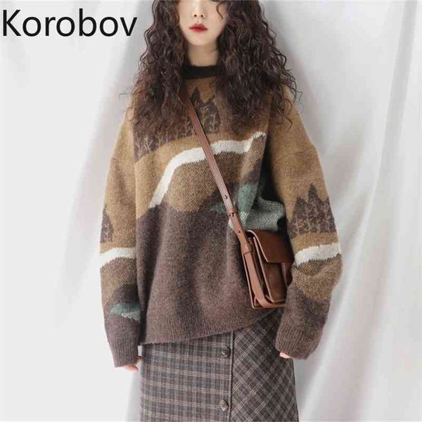korobov women sweaters new vintage o neck long sleeve print sueter mujer harajuku ulzzang knitted pullovers femme 210430, White;black
korobov women sweaters new vintage o neck long sleeve print sueter mujer harajuku ulzzang knitted pullovers femme 210430, White;black