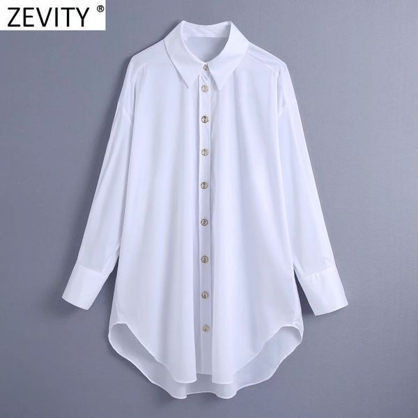 zevity women fashion single breasted white long smock blouse office ladies turn down collar shirts chic blusas ls7705 210419
zevity women fashion single breasted white long smock blouse office ladies turn down collar shirts chic blusas ls7705 210419