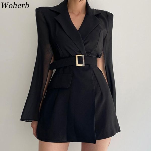 casual dresses woherb chic temperament jumpsuit elegant suit collar waist bodysuit shorts split long sleeve bodycon playsuits with belt wome, Black;gray
casual dresses woherb chic temperament jumpsuit elegant suit collar waist bodysuit shorts split long sleeve bodycon playsuits with belt wome, Black;gray