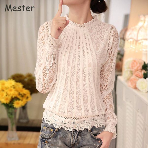 women's blouses & shirts long sleeve white lace blouse elegant women ruffle collar floral sweet hollow out black/white shirt blusas fem
women's blouses & shirts long sleeve white lace blouse elegant women ruffle collar floral sweet hollow out black/white shirt blusas fem