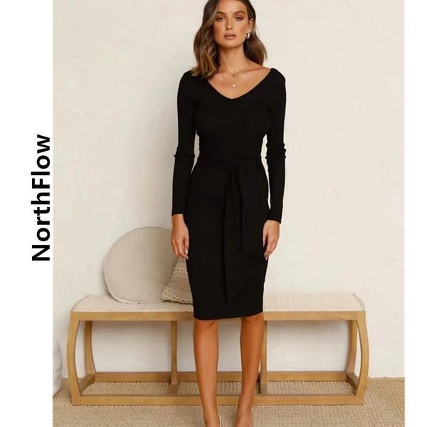 northflow women dress knit solid bow belt v-neck sashes de fiesta party vestidos robe femme casual dresses, Black;gray
northflow women dress knit solid bow belt v-neck sashes de fiesta party vestidos robe femme casual dresses, Black;gray