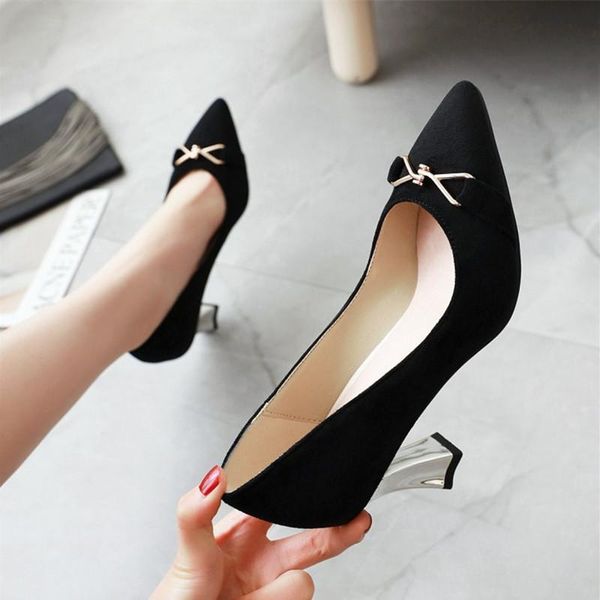 women's fashion pumps sweet woman pointed toe thick high heels flock female platform mary jane women shoes ladies footwear dress, Black
women's fashion pumps sweet woman pointed toe thick high heels flock female platform mary jane women shoes ladies footwear dress, Black