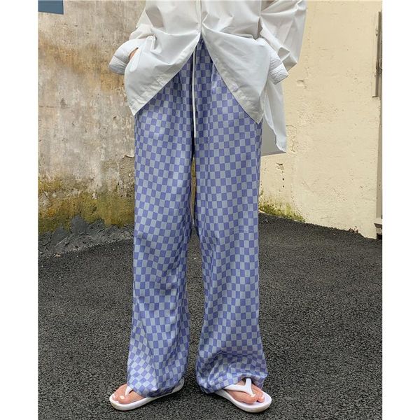 women's pants & capris korean trousers women 2021 summer loose plaid straight casual female wide leg womens (k8225, Black;white
women's pants & capris korean trousers women 2021 summer loose plaid straight casual female wide leg womens (k8225, Black;white