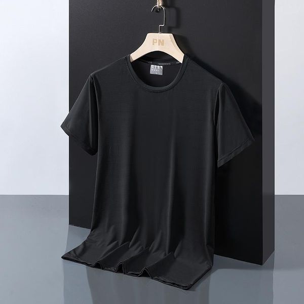 men's t-shirts summer logo short sleeve t-shirt pure color ice round collar korean fashion breathable casual fast dry silk, White;black
men's t-shirts summer logo short sleeve t-shirt pure color ice round collar korean fashion breathable casual fast dry silk, White;black