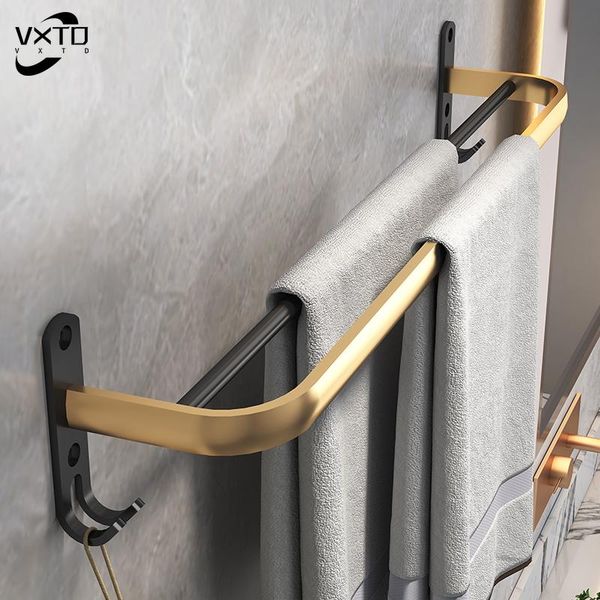 hooks & rails punch-black gold space aluminum wall-mounted towel holder bathroom accessories hook shower rack organizer hanger
hooks & rails punch-black gold space aluminum wall-mounted towel holder bathroom accessories hook shower rack organizer hanger
