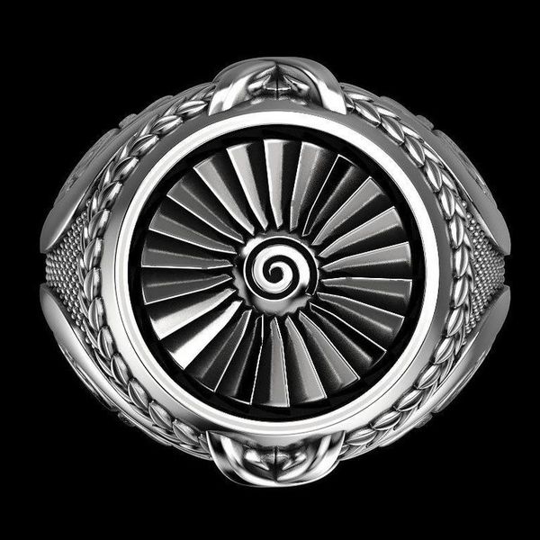 cluster rings vintage punk men's 925 sterling silver heavy metal turbine ring gift jewelry wholesale, Golden;silver
cluster rings vintage punk men's 925 sterling silver heavy metal turbine ring gift jewelry wholesale, Golden;silver