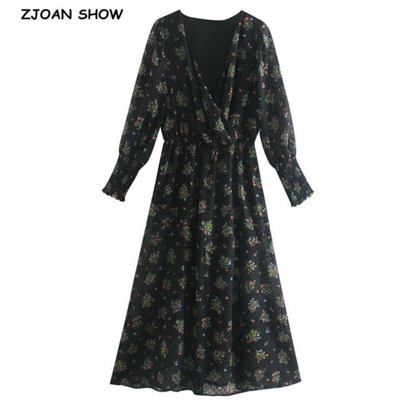 casual dresses 2021 vintage cross v neck 3d dot floral print women chiffon dress elegant long sleeve elastic waist ankle length ho, Black;gray
casual dresses 2021 vintage cross v neck 3d dot floral print women chiffon dress elegant long sleeve elastic waist ankle length ho, Black;gray