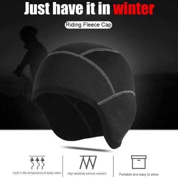 windproof fleece helmet cycling caps winter outdoor running skiing bicycle hat for cycle biking entertainment & masks, Black
windproof fleece helmet cycling caps winter outdoor running skiing bicycle hat for cycle biking entertainment & masks, Black
