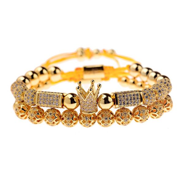 beaded, strands luxury zircon crown charm bracelet men pulseiras gold alloy beads adjustable bracelets couple jewelry gift, Black
beaded, strands luxury zircon crown charm bracelet men pulseiras gold alloy beads adjustable bracelets couple jewelry gift, Black