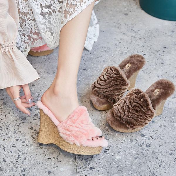fluffy slippers casual fur high heel shoes woman mules women's house furry plush colored wool, Black
fluffy slippers casual fur high heel shoes woman mules women's house furry plush colored wool, Black