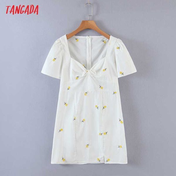 tangada women embroidery romantic dress short sleeve back zipper females mini dresses vestidos rb23 210609, Black;gray
tangada women embroidery romantic dress short sleeve back zipper females mini dresses vestidos rb23 210609, Black;gray