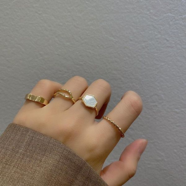 cluster rings fashion temperament double layers women irregular metal set, Golden;silver
cluster rings fashion temperament double layers women irregular metal set, Golden;silver