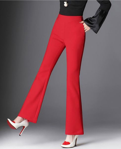 women's pants & capris 2021 spring and autumn office lady plus size high waist female women girls brand flare clothes, Black;white
women's pants & capris 2021 spring and autumn office lady plus size high waist female women girls brand flare clothes, Black;white