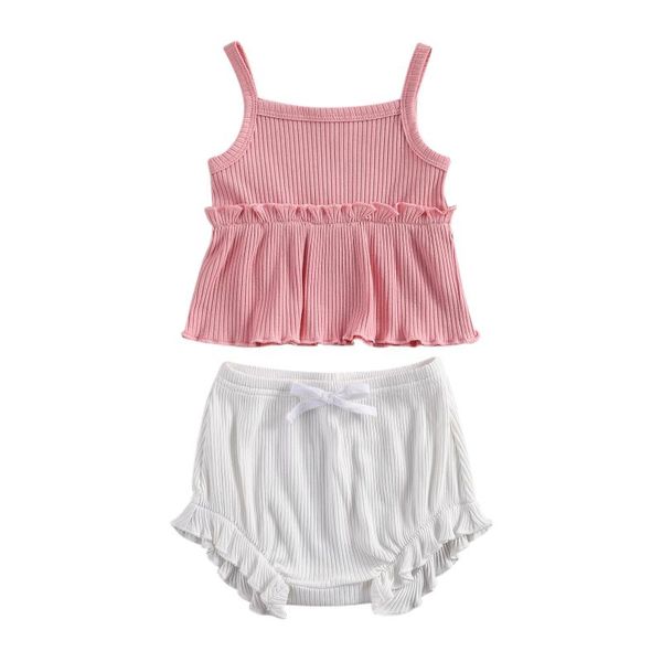 0-24 months born baby girls casual 2pcs outfit suit solid color sling tank and shorts set for kids summer clothes clothing sets, White
0-24 months born baby girls casual 2pcs outfit suit solid color sling tank and shorts set for kids summer clothes clothing sets, White