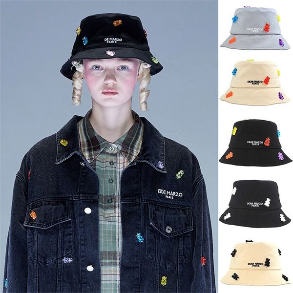 factory wholesale 50% off tide brand demarzo cute soft candy bear fisherman hat fashion letter versatile embroidery basin sunscreen, Blue;gray
factory wholesale 50% off tide brand demarzo cute soft candy bear fisherman hat fashion letter versatile embroidery basin sunscreen, Blue;gray