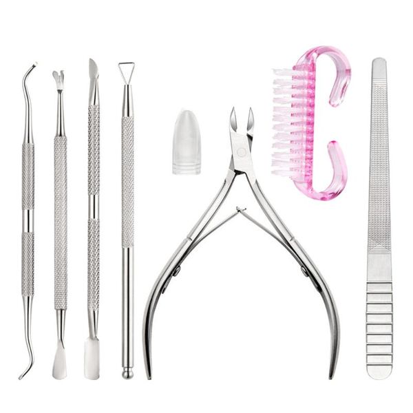 7pcs manicure tools simple durable useful for home store (steel color) nail art kits
7pcs manicure tools simple durable useful for home store (steel color) nail art kits