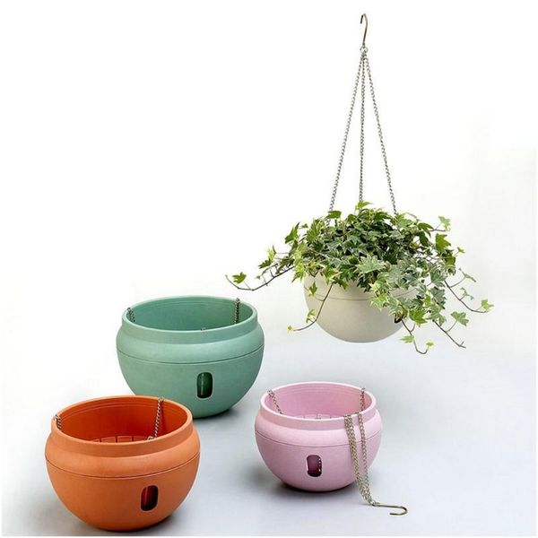 other garden supplies 4x7b creative bowl-shaped plastic flower pot self watering hook hanging planter water storage release plant holder bas
other garden supplies 4x7b creative bowl-shaped plastic flower pot self watering hook hanging planter water storage release plant holder bas