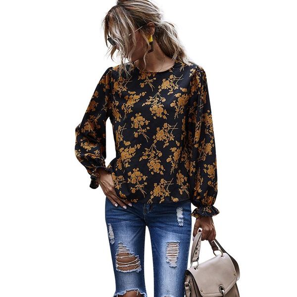 autumn winter casual loose round neck printed chiffon blouse women long sleeve t0060a women's blouses & shirts, White
autumn winter casual loose round neck printed chiffon blouse women long sleeve t0060a women's blouses & shirts, White