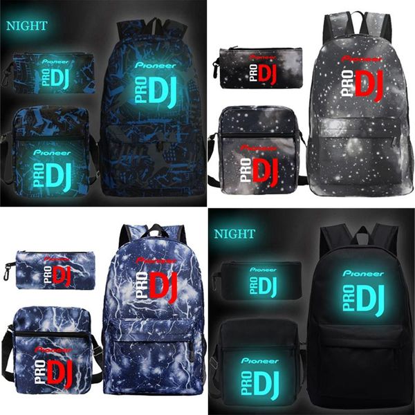 pioneer pro dj luminous backpacks 3pcs/set pencil school bags case shoulder boys girls rucksack men lapmochila backpack
pioneer pro dj luminous backpacks 3pcs/set pencil school bags case shoulder boys girls rucksack men lapmochila backpack