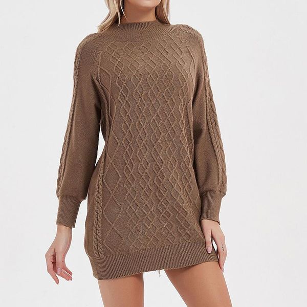 casual dresses fall sweater dress women solid color jumpers pullovers round collar long balloon sleeves knitted autumn winter warm female, Black;gray
casual dresses fall sweater dress women solid color jumpers pullovers round collar long balloon sleeves knitted autumn winter warm female, Black;gray